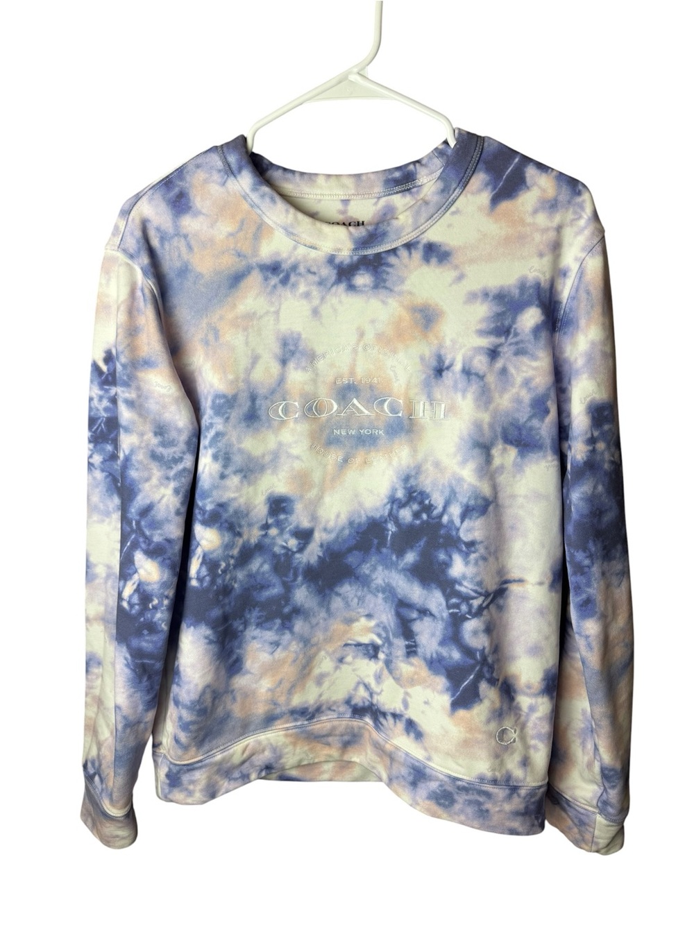 Coach Tie Dye Sweatshirt Purple Pink Tie Dye S